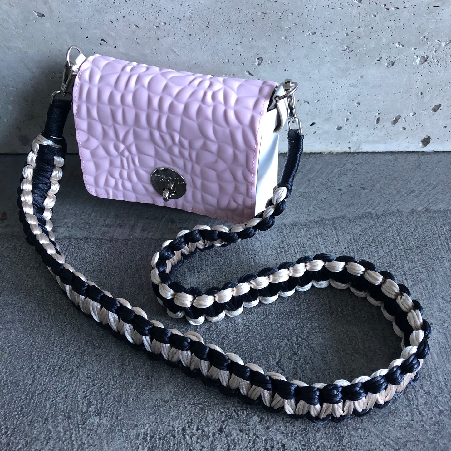 Pink on White with Happy-nes Strap