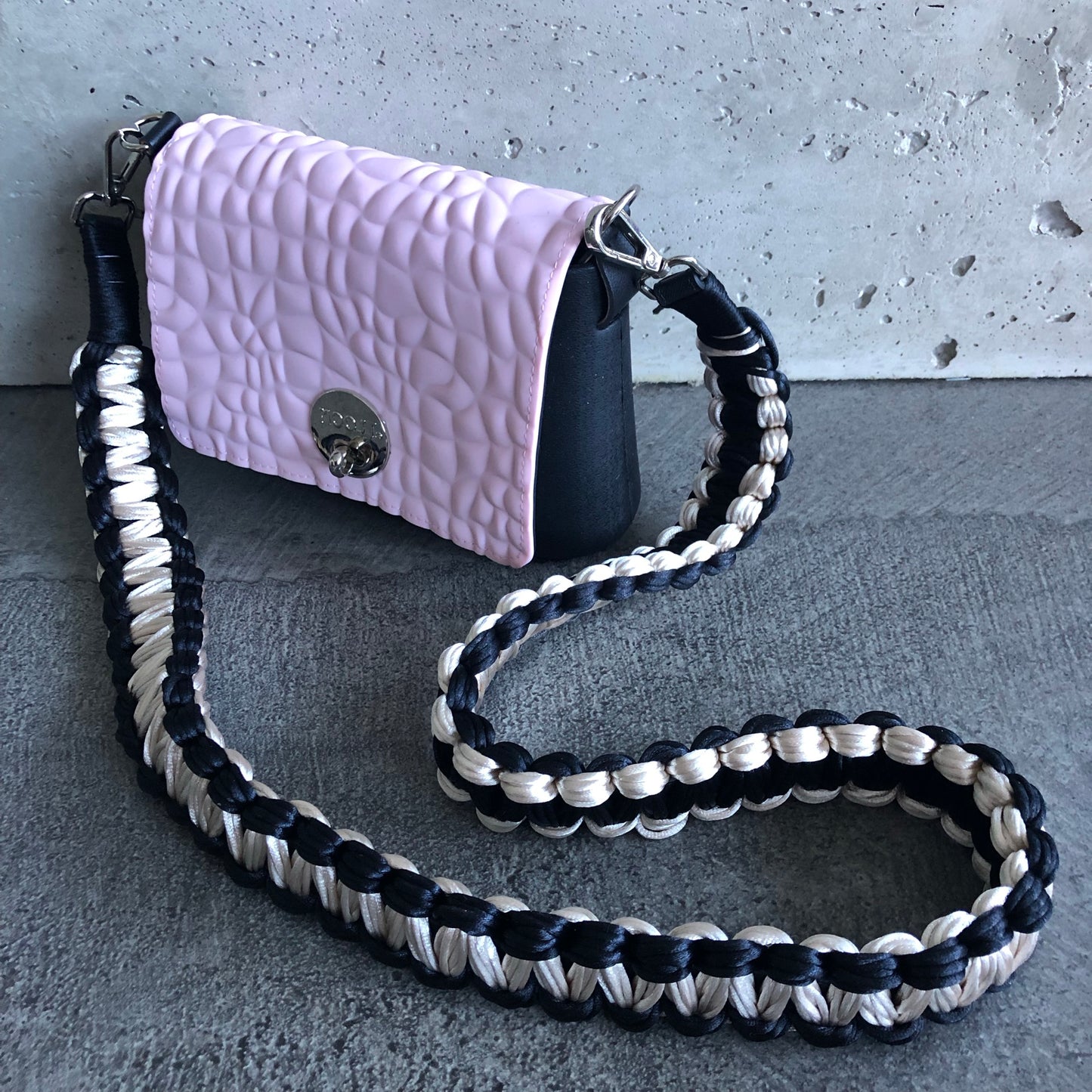 Pink on Black with Happy-nes Strap