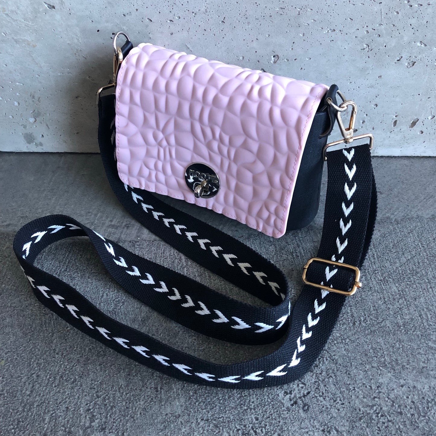 Pink on White with Feather