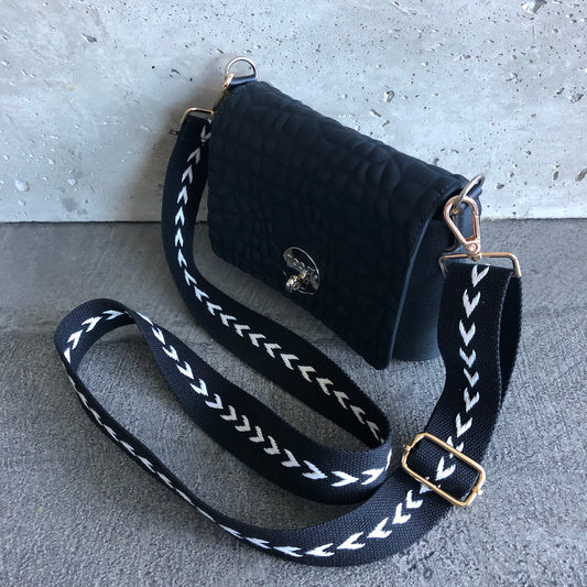 Black on Black with Boho Feather