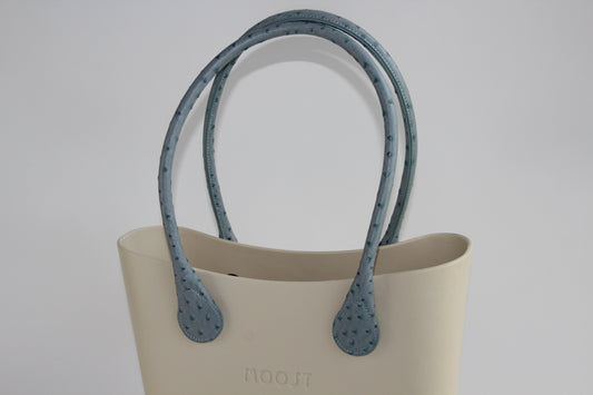 Cloud Blue Faux Ostrich Handle