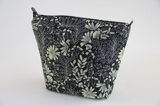 Midnight Lemon Fower Inner Bag
