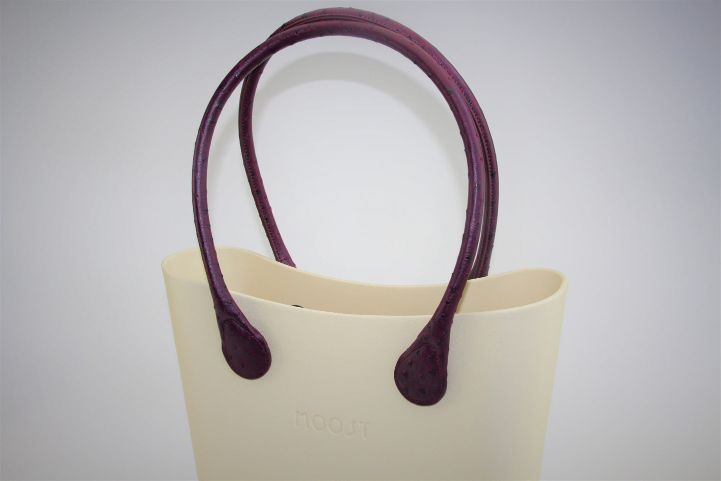 Bordeaux Faux Ostrich Handle
