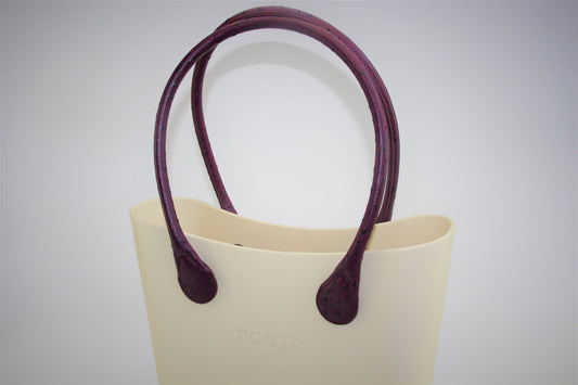 Bordeaux Faux Ostrich Handle