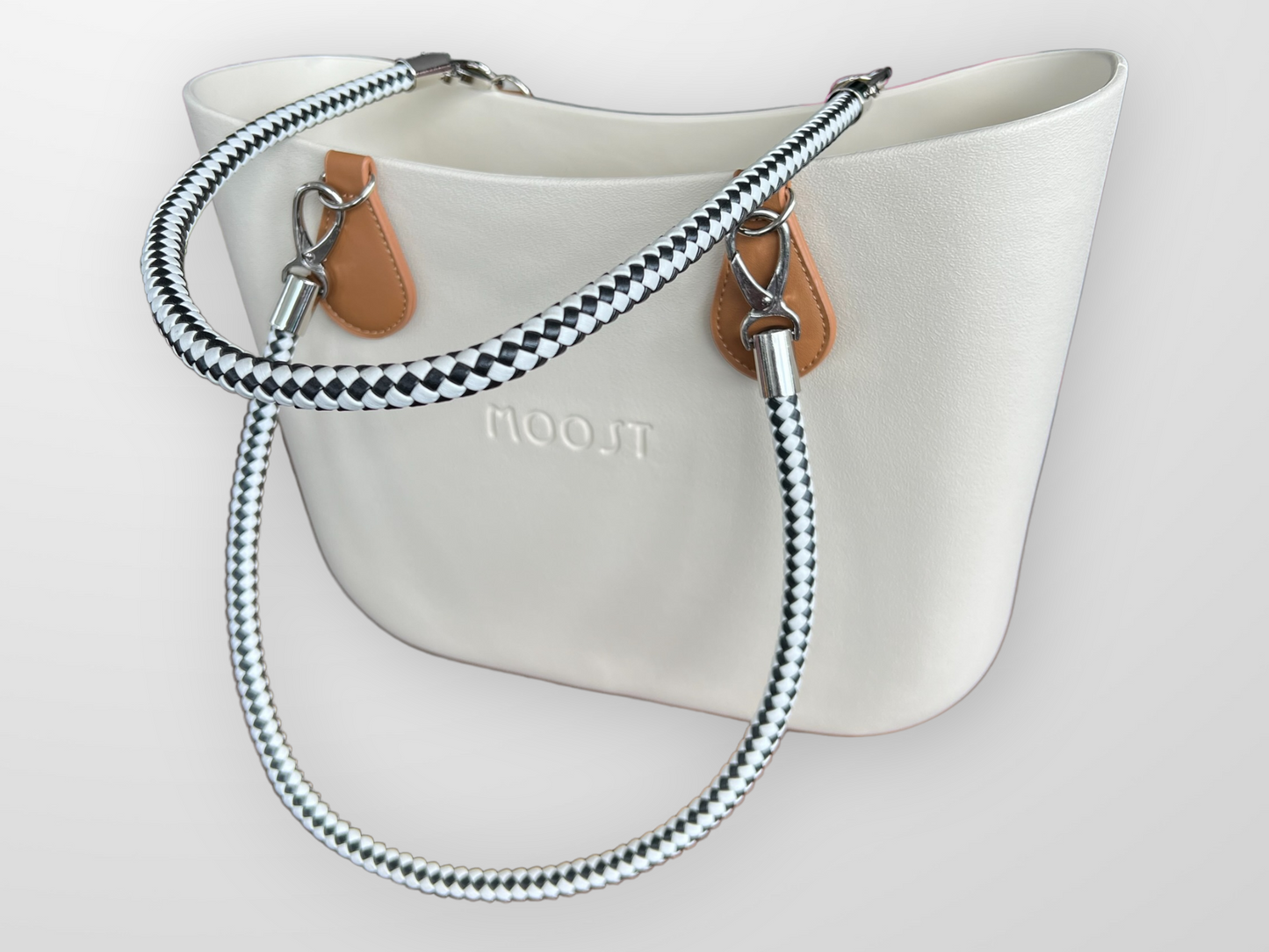 B&W on Brown Cross Hatch