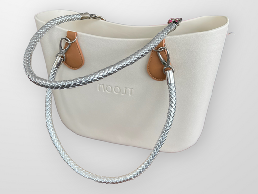 Silver on Brown Cross Hatch