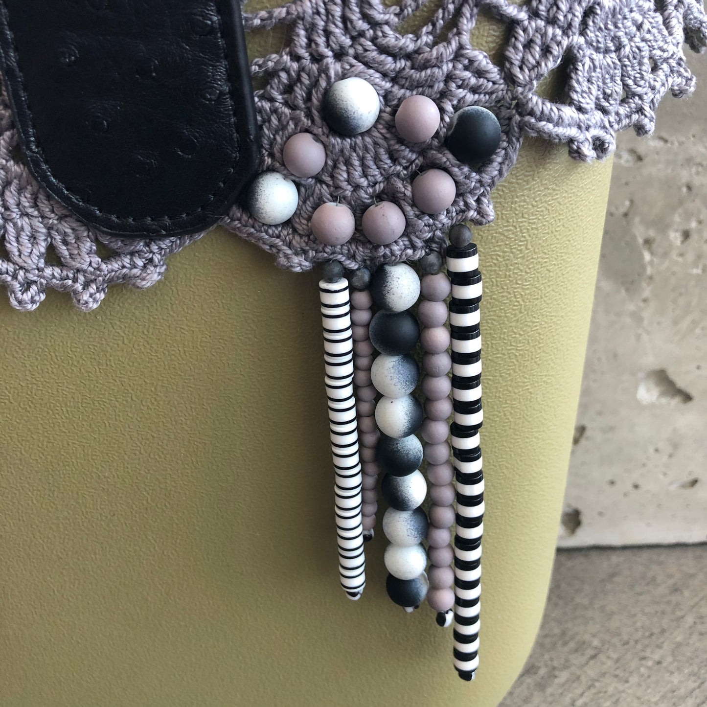 Zebra Beaded Tat Trim