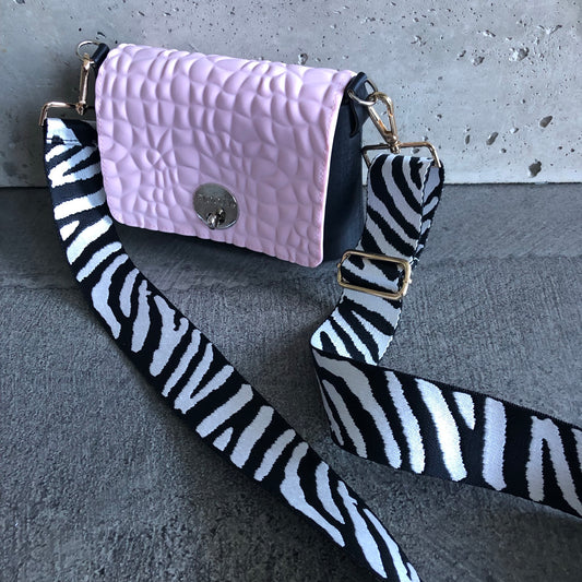 Pink on Black with Zebra