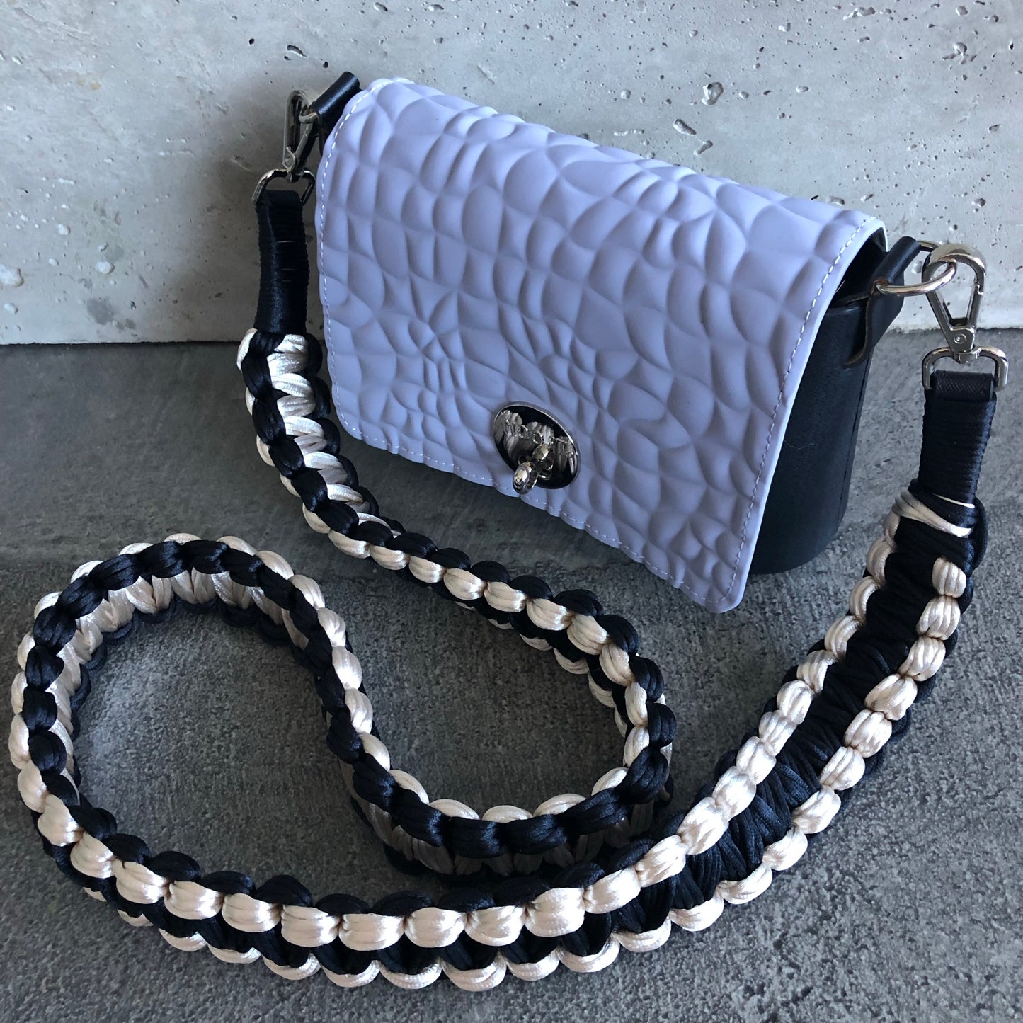 Periwinkle on Black with Showstopper Strap